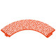 25x Laser Cut Cupcake Wrappers - Orange